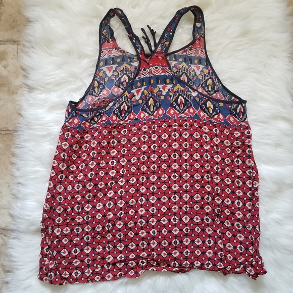 Lucky Brand Printed Sleeveless Blouse Medium - Picture 3 of 6